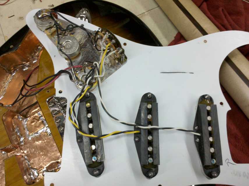 Squier shielding project » guitbit.com pickup wiring fender 5 way switch with lace 